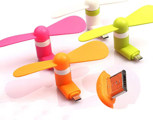 Ventilador Portátil para Teléfono Móvil CJX5, Venta al Por Mayor de Fábrica, Personalizado, 2 en 1, Mini Ventilador USB para iPhone y Android Tipo-C con Logotipo Personalizado - Product Image 5