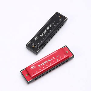 Harmonica diatonique coloré à dix trous Instrument d'orgue en métal pour l'auto-étude pour les débutants-Enfants Hommes Femmes - Product Image 5