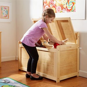 Coffre de rangement en bois pour jouets, idéal pour la chambre d'enfant, avec couvercles et couvertures, <span class=keywords><strong>bac</strong></span> de rangement pour enfants - Product Image 6