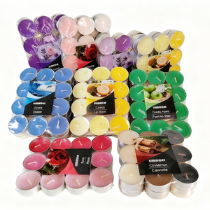 Lot de 10 bougies chauffe-plat en verre vert fruité de 37,5 mm, colorées, pour diffuseur d'arômes et lampe parfumée, 10g - Product Image 3