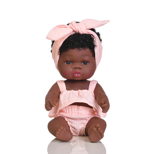 Muñecas Africanas Nuevas, Lindas Muñecas Negras de Silicona y Vinilo Suave, Juguete para Niños, Muñeca Reborn de 14 Pulgadas/35 cm para Niña, Gran Venta - Product Image 5