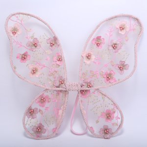 Alas de hada rosa y azul para vestir, alas transparentes brillantes, disfraz de Halloween de hada mariposa, alas de Ángel para niños y niñas - Product Image 1