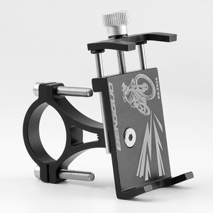 Yueli Bicycle Phone Holder Aluminum Alloy Adjustable Reversible Design For Handle Bar <b>Cycling</b> Mount BG-2925 - Product Image 2