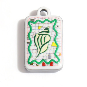 Breloques en émail en acier inoxydable style océan, pendentifs coquillages et poissons en émail style méditerranéen pour accessoires d'été DIY - Product Image 3