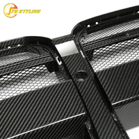 Calandre avant en fibre de carbone sèche CSL avec grille en maille pour BMW M3 G80 G82 G83 M4 avec ACC, calandre de pare-chocs avant en carbone