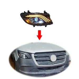 Upgrade maybach style LED Headlamp Headlight 2023 assembly for Mercedes Benz Sprinter 907 2018-2022 head light head lamp