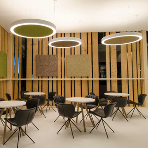 Dịch vụ chuyên nghiệp Acoustic Bảng điều chỉnh Ultra Slim Tiếng Ồn Giảm LC4080-900 <span class=keywords><strong>LED</strong></span> Halo Vòng tròn ánh sáng đối với trang chủ - Product Image 6