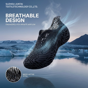 أحذية رياضية عصرية مطبوعة بتقنية ثلاثية الأبعاد، تصميم مستقبلي مع فتحات للتهوية، أحذية رياضية كاجوال أنيقة - Product Image 2