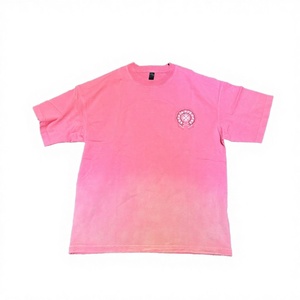 เสื้อยืดโอเวอร์ไซส์ผู้ชาย ผ้าฝ้าย 100% หนัก 300 กรัม ปักโลโก้ด้านหลัง สไตล์ฮิปฮอป คอกลม แขนสั้น ผ้าถัก - Product Image 2