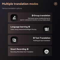 Traducteur intelligent VORMOR A70 Lite multilingue avec écran tactile, traduction simultanée, 150 langues
