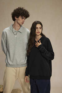 Tùy Chỉnh Trống Dài Tay Áo Với Một Ve Áo Sơ Mi Giản Dị Quá Khổ 100% Bông Dài Tay Áo Với Một Lần Lượt Xuống Cổ Áo Sơ Mi Cho Nam Giới - Product Image 3