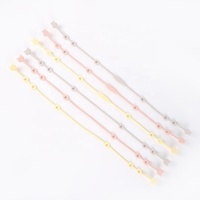 Sangles de sécurité en silicone extensibles et réglables pour sucettes et jouets de bébé, accessoires pour poussette