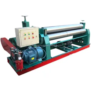 Automatic hydraulic plate rolling machine electric three-roll rolling machine stainless steel drum machine