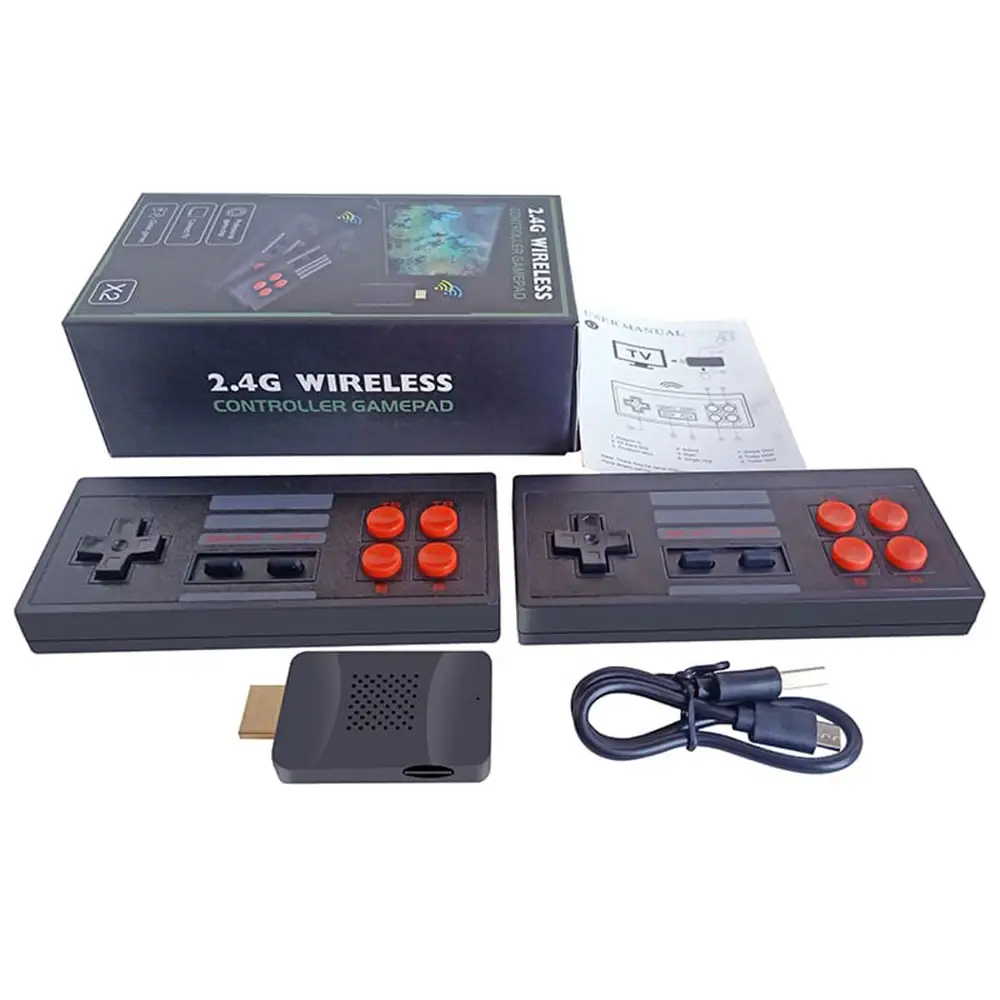 Portable 2.4g wireless mini game dual controller switch joystick consola usb tv pc gamepad pc wireless controller