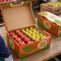 Op maat gemaakte golfkartonnen geschenkdozen voor de transportverpakking van fruit, groenten en landbouwproducten