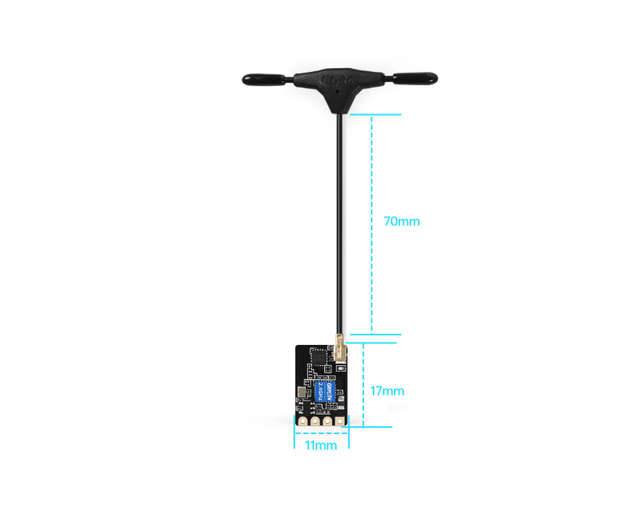 GEPRC ELRS Nano 2.4G PA100 ExpressLRSGMW Accessory Parts Base Quadcopter RC Racing Drone GEPRC ELRS Nano 2.4G PA100