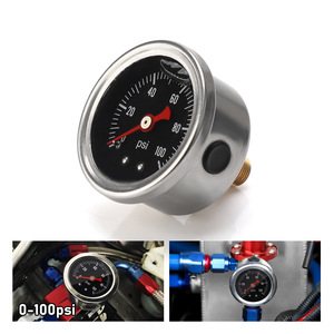 Manomètre analogique 0-100Psi en acier inoxydable pour carburant et huile, usage automobile - Product Image 3
