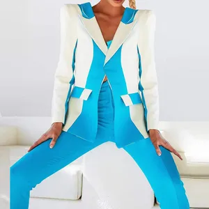 Лидер продаж, женские тонкие куртки большого размера высокого качества, костюм из двух предметов с логотипом на заказ