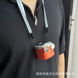 Handheld Fan GF07 Rechargeable Battery Brushless Motor <b>Neck</b> Wearable Portable Fan Wireless Charging 3-6H Runtime - Product Image 4