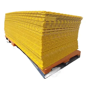 Hot Sell Lightweight Hdpe Ground Protection Track Mats 4X8 Blue Yellow Plastic Access Mat