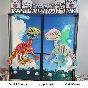 Vashine 3D impreso <span class=keywords><strong>Velociraptor</strong></span> esqueleto <span class=keywords><strong>juguete</strong></span> Jurásico período dinosaurio figura decorativa PLA Animal figura para niños - Product Image 2