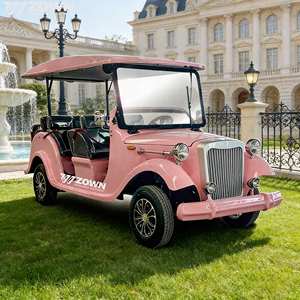 Export Standard Electric Retro Antique Car Customizable Interior Classic Tourist Vintage Cart for Amusement Park Campus Use - Product Image 1
