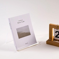 Dudukan buku akrilik Display kustom pabrik dudukan Display PMMA untuk buku kantor toko buku rumah Album CD karya seni buku gambar