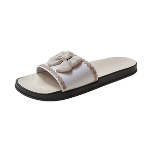 Jolies sandales féminines pantoufles pour femmes avec toboggans d'intérieur bowknot filles - Product Image 3
