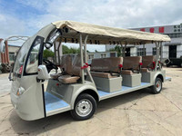 Bus électrique de tourisme convertible Renqi 4kW/72V, autonomie 80-100 km, vitesse 45 km/h, châssis en acier, essieu arrière robuste, idéal pour campus et centres de villégiature