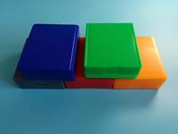 2025 New Arrival Medical Pp Glass Slides Box Lab Consumable 2pc Cuboid Microscope Slide Storage Box