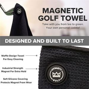Serviettes de golf en microfibre unies personnalisées avec logo – Écologiques, antimicrobiennes, séchage rapide, avec sac de rangement en maille pour le sport - Product Image 2