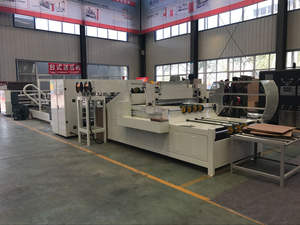 Ligne de production entièrement automatique de pliage et de collage de boîtes, machine de pliage et de collage de carton ondulé - Product Image 5