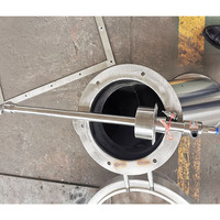 Séchoir à lit fluidisé anti-agglomération GFG 200 en acier inoxydable, granulateur commercial pour la transformation alimentaire avec moteur