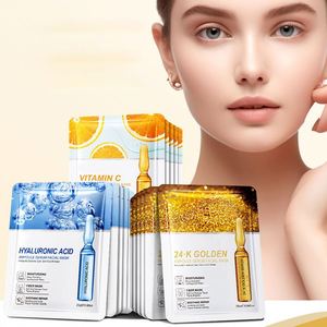 Mascarilla Facial Hidratante con Ácido Hialurónico y Vitamina C, Tamaño Viaje, <span class=keywords><strong>para</strong></span> Piel Grasa y Mixta, Aclara las <span class=keywords><strong>Manchas</strong></span>, <span class=keywords><strong>para</strong></span> el Cuidado Facial - Product Image 1