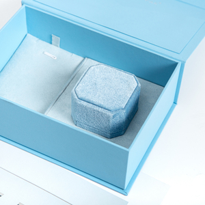 Caja de Embalaje Magnética Rectangular de Cartón Reciclable Ecológico Personalizada Zebo para Joyería - Product Image 3