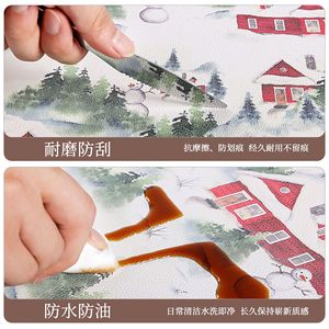 Hexu Family Custom Leather Placemats 30x45cm Heat Insulating Oil Resistant For Home Dining - Product Image 4