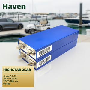 HIGHSTAR 3.2V 23Ah 25Ah Prismatic Rechargeable LFP <b>Battery</b> Cell for 12V 24V 36V 48V Solar Car Pack - Product Image 1