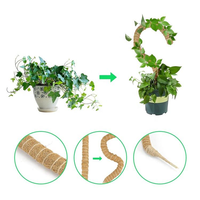 Poteau de soutien pliable en fibre de coco pour plantes grimpantes - Empilable, écologique, pour usage domestique et commercial, personnalisable