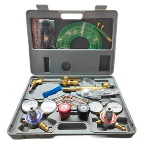 Kit de torche de découpe et de soudage à l'oxygène-acétylène américain CGA540 et CGA510 avec tuyau, type de torche CO2, y compris une boîte à outils - Product Image 5