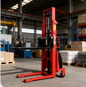 מקצועי כיתה סוללה מופעל stacker מעלית מלגזה תעשייתי נגד החלקה תעשייתית עם מסגרת פלדה מעובה עבור לוגיסטיקה - Product Image 6