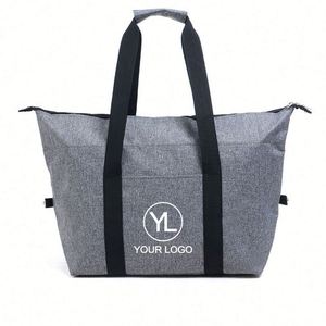 Customized Logo <b>Large</b> Insulated Cooler Tote <b>Bag</b> with Front Pocket for Corporate <b>Gifts</b> - Product Image 1