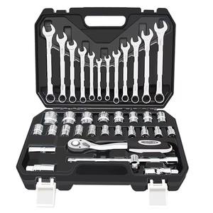 Juego de Herramientas para Mecánica y Reparación de Automóviles Caja con Juego de Llaves de Vaso y Herramientas de Mano - Product Image 4