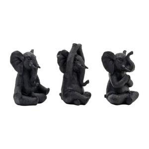 Scultura in resina a forma di elefante yoga per decorazioni domestiche, ornamenti per mensole, tavolini da caffè, complemento d'arredo per il soggiorno - Product Image 1