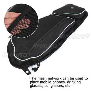 2 Bolsas de Almacenamiento Laterales Delanteras para Polaris RZR XP 1000 900XC S900 2014-2022 2015 2016 2017 UTV, Bolsa para Rodilleras, Bolsa Superior, Color Negro - Product Image 3