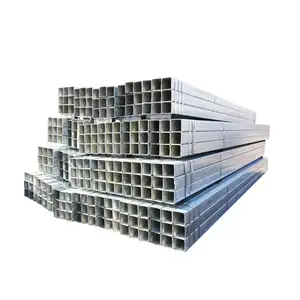 ASTM A500 galvanized steel square tube supplier hot dipped galvanized square pipe price list