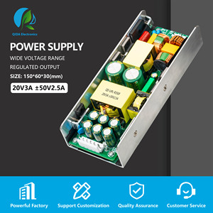 Блок питания QIDA 20В 3А 50В 2.5А 310Вт, импульсный, с тройным выходом, двусторонним воздушным охлаждением, для усилителя, 100-240В переменного тока - Product Image 5
