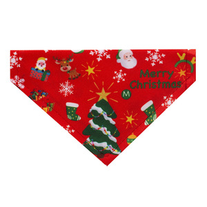 Aksesori hewan peliharaan <span class=keywords><strong>bandana</strong></span> anjing poliester Natal untuk hewan peliharaan - Product Image 5