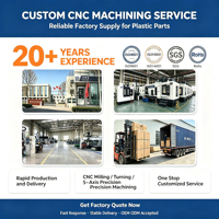 Personalizzazione OEM ODM, Parti in Plastica di Precisione Lavorate a CNC, Lavorazione CNC di HDPE, POM, PEEK, PTFE