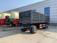 Promotion Fengniao Semi-remorque benne basculante latérale en plastique multi-essieux 25 tonnes 45 m³ usage intensif Shandong Prix promotionnel