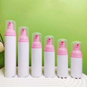 Custom Skincare Mousse Foam Container 80ml 100ml White Foaming <b>Pump</b> <b>Bottle</b> with Silver Gold Black Foam <b>Pump</b> - Product Image 1